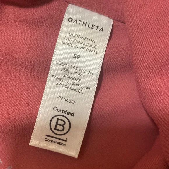 Athleta Luxe Mesh 7/8 Tight Leggings #340N - Picture 5 of 5